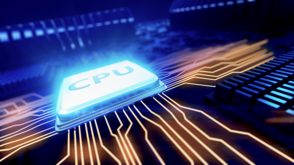 Central Processor Unit on Mainboard