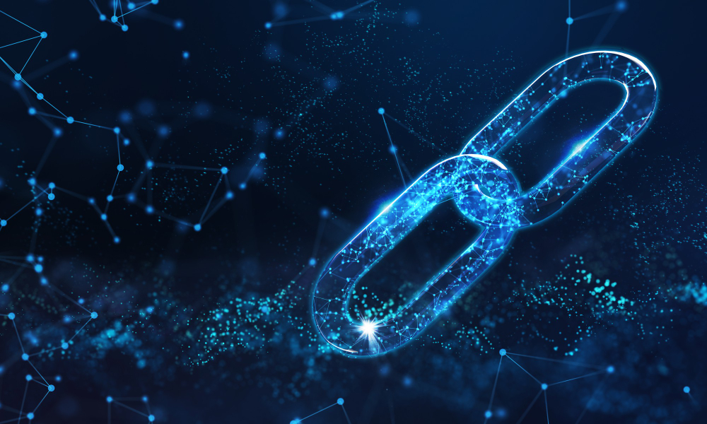 Blockchain Business Symbol Concept