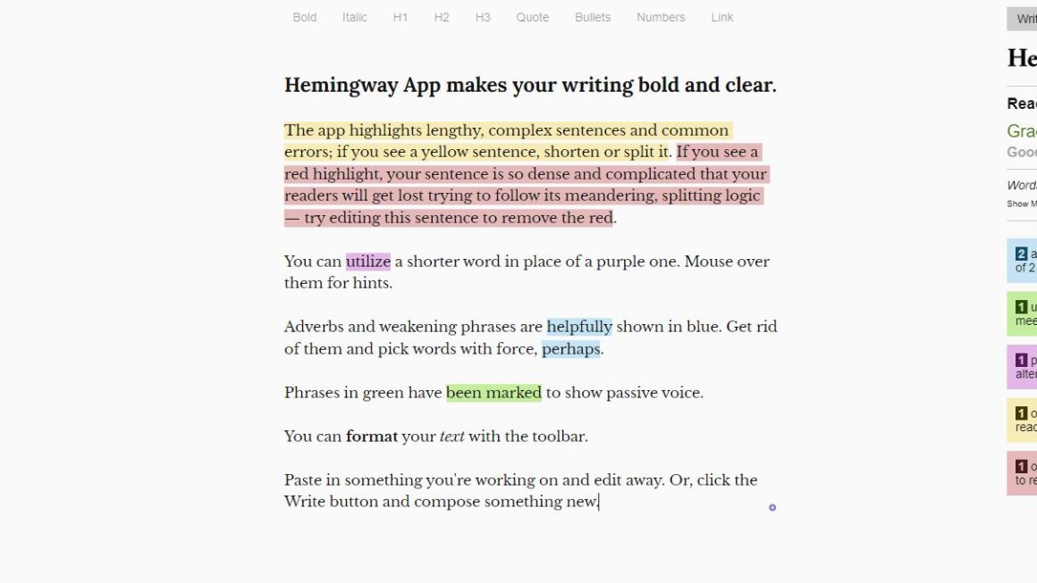 Can you suggest any alternatives to Grammarly for improving sentence structure?